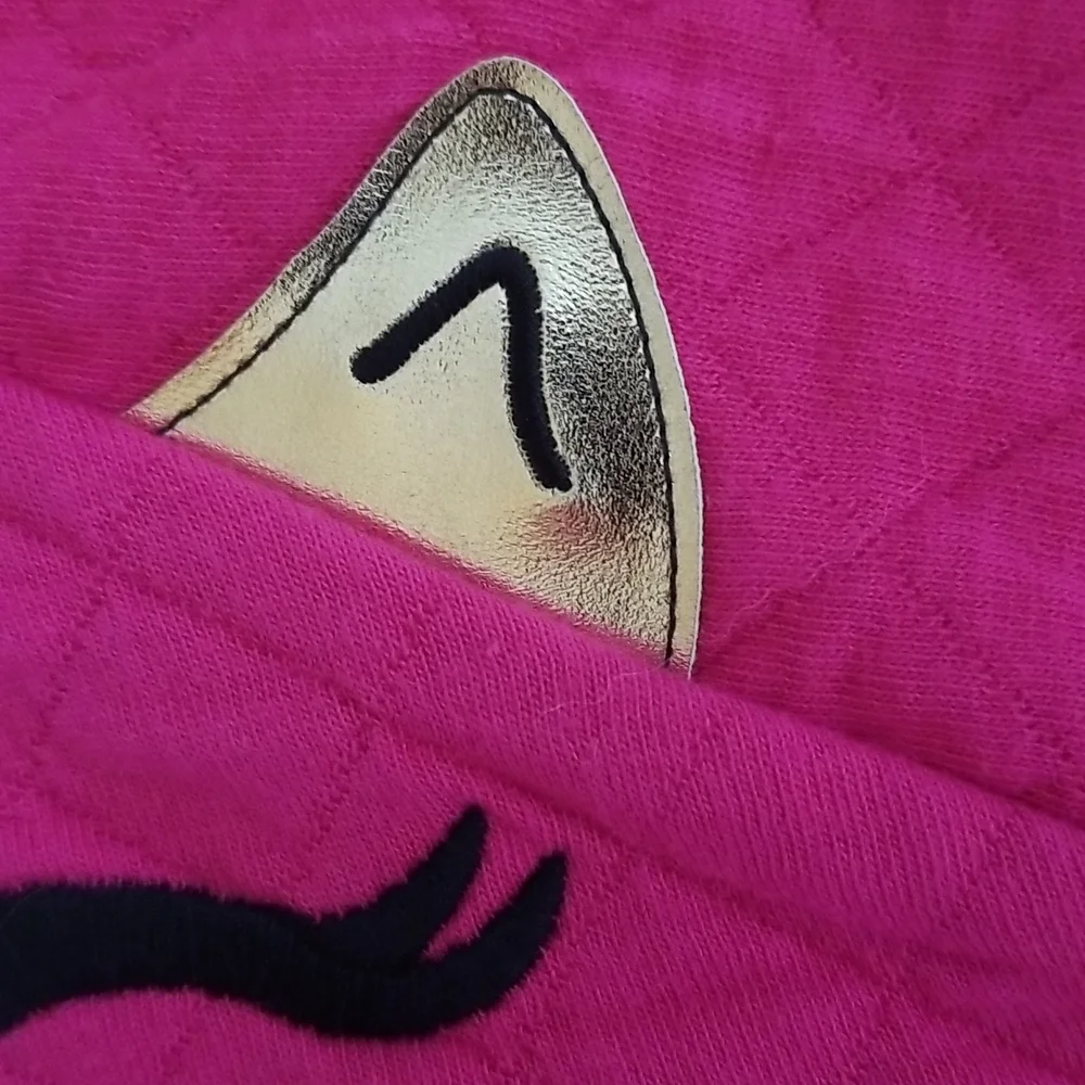 Gymboree quilted top, hot pink Nwt